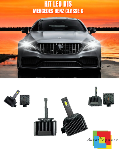 ⭐LAMPADE ANABBAGLIANTI D1S LED 6000K ADATTO PER MERCEDES BENZ CLASSE C⭐