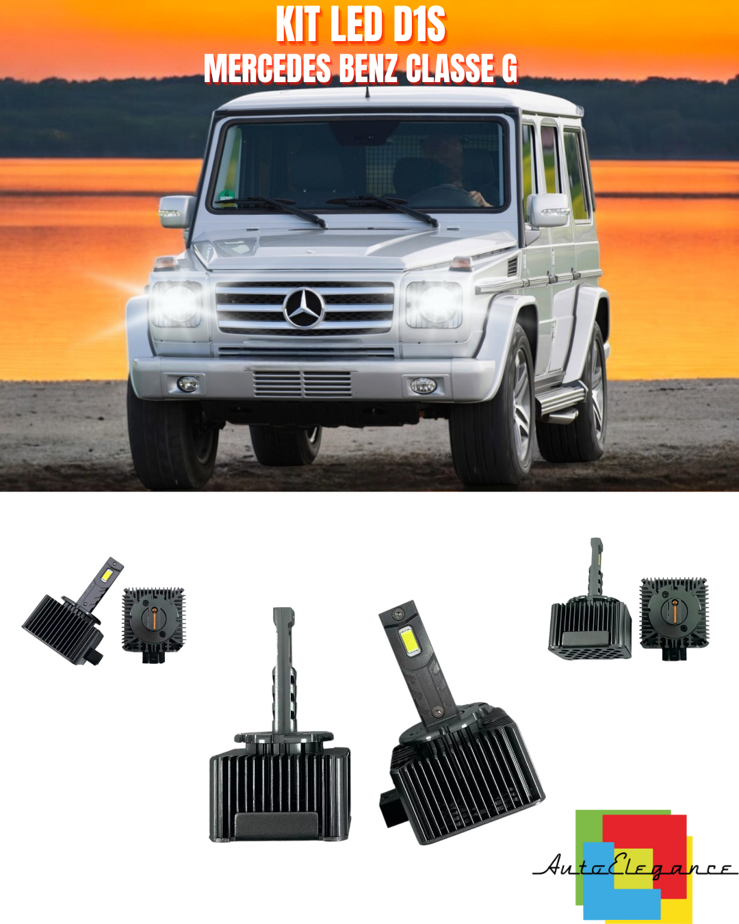 ⭐LAMPADE ANABBAGLIANTI D1S LED 6000K ADATTO PER MERCEDES BENZ CLASSE G⭐