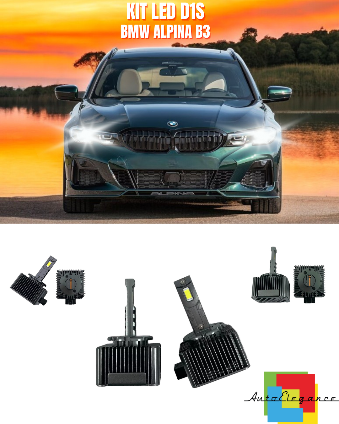 ⭐LAMPADE ANABBAGLIANTI D1S LED 6000K ADATTO PER BMW ALPINA B3⭐