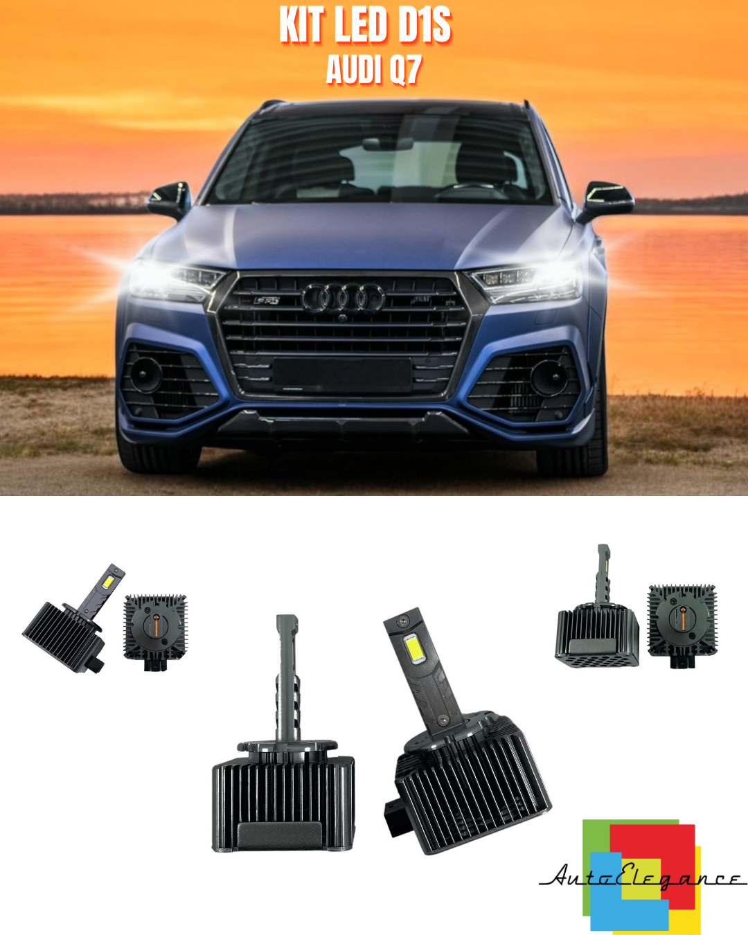 ⭐LAMPADE ANABBAGLIANTI D1S LED 6000K ADATTO PER AUDI Q7⭐