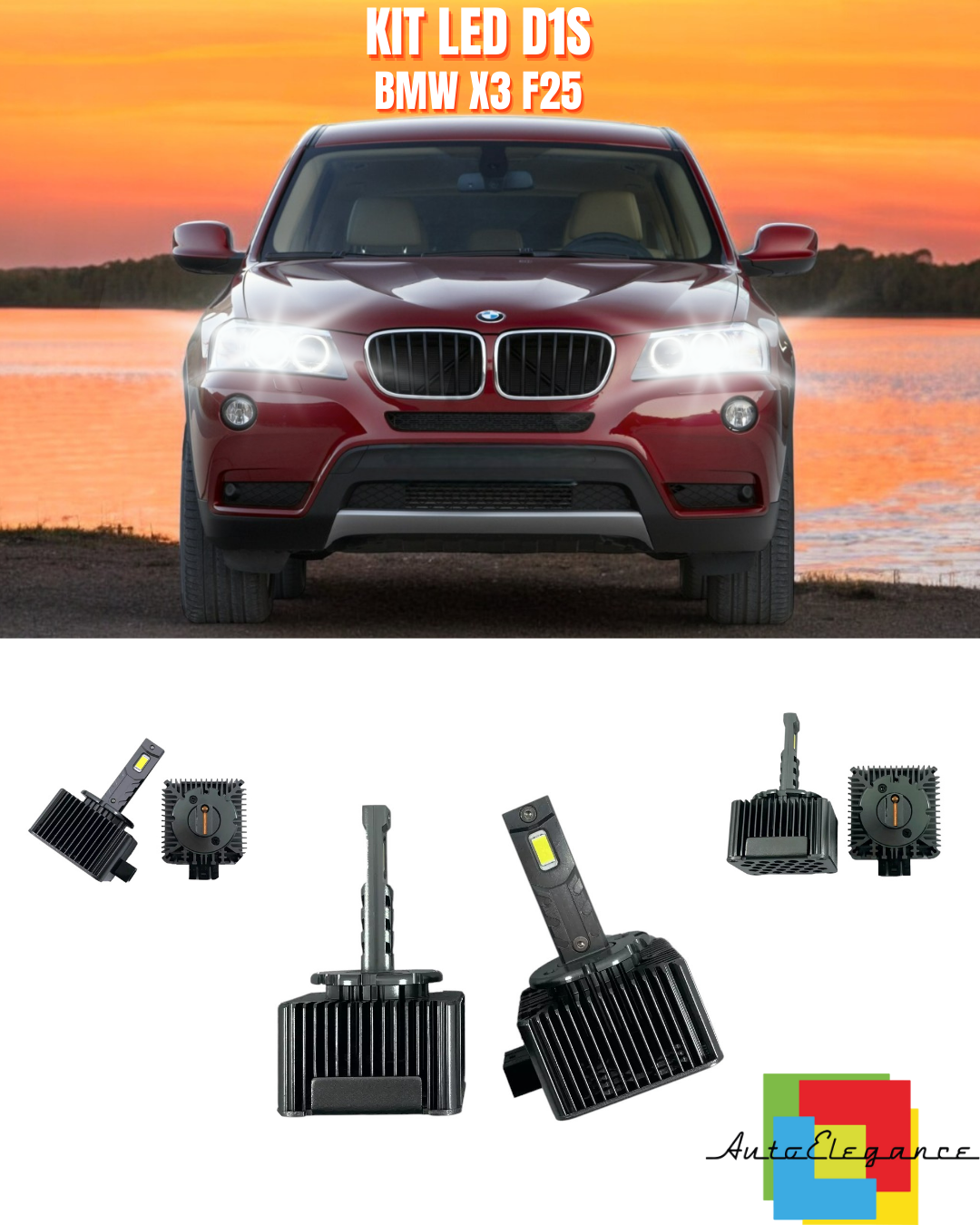 ⭐LAMPADE ANABBAGLIANTI D1S LED 6000K ADATTO PER BMW X3 F25⭐