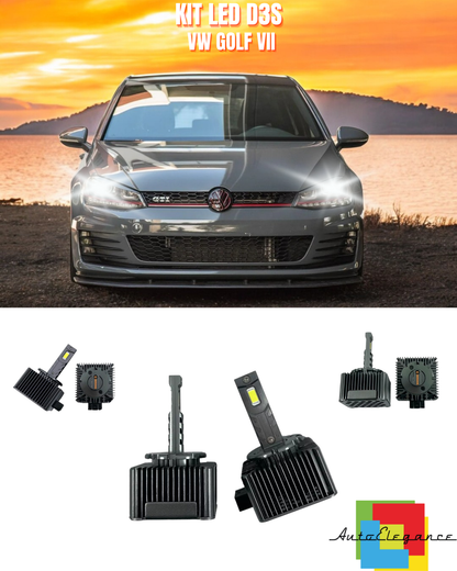 ⭐LAMPADE ANABBAGLIANTI D3S KIT LED 6000K ADATTO PER VW GOLF Vll⭐
