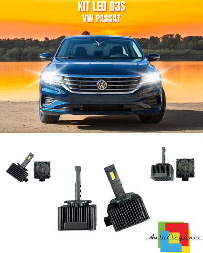 ⭐LAMPADE ANABBAGLIANTI D3S KIT LED 6000K ADATTO PER VW PASSAT⭐