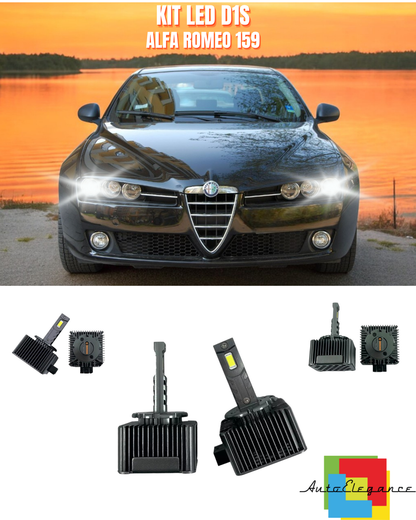 ⭐LAMPADE ANABBAGLIANTI D1S KIT LED 6000K ADATTO PER ALFA ROMEO 159⭐