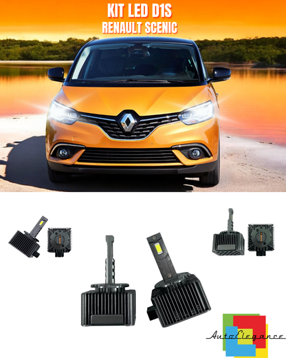 ⭐LAMPADE ANABBAGLIANTI D1S KIT LED 6000K ADATTO PER RENAULT SCENIC⭐