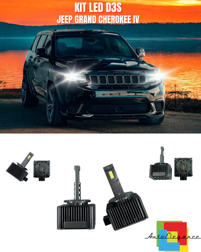 ⭐LAMPADE ANABBAGLIANTI D3S KIT LED 6000K ADATTO PER JEEP GRAND CHEROKEE IV⭐