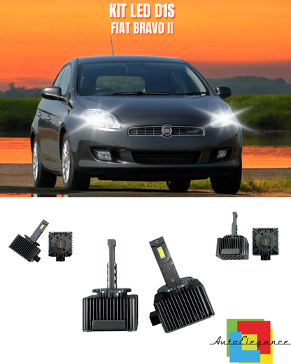 ⭐LAMPADE ANABBAGLIANTI D1S KIT LED 6000K ADATTO PER FIAT BRAVO II⭐