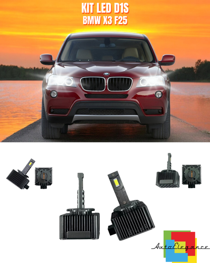 ⭐LAMPADE ANABBAGLIANTI D1S KIT LED 6000K ADATTO PER BMW X3 F25⭐