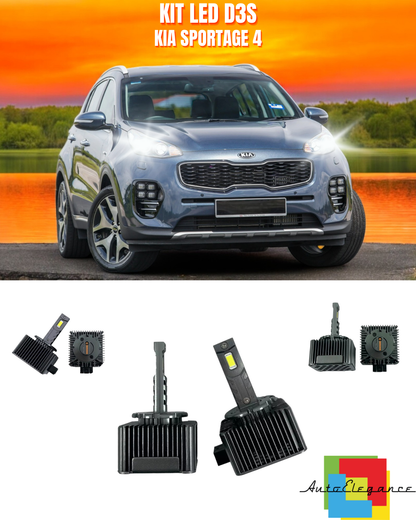 ⭐LAMPADE ANABBAGLIANTI D3S KIT LED 6000K ADATTO PER KIA SPORTAGE⭐