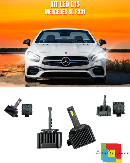 ⭐LAMPADE ANABBAGLIANTI D1S KIT LED 6000K ADATTO PER MERCEDES SL R231⭐