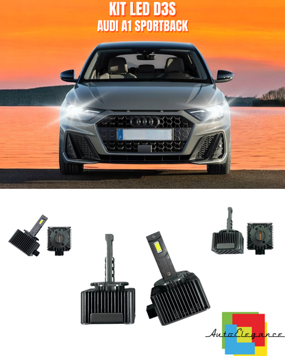 ⭐LAMPADE ANABBAGLIANTI D3S KIT LED 6000K ADATTO PER AUDI A1 SPORTBACK⭐