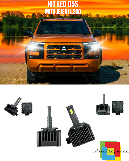⭐LAMPADE ANABBAGLIANTI D5S KIT LED 6000K ADATTO PER MITSUBISHI L200⭐