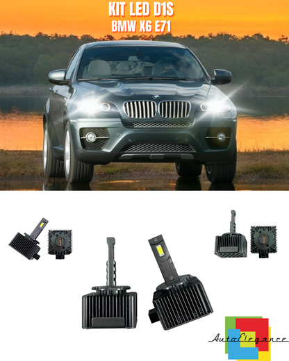 ⭐LAMPADE ANABBAGLIANTI D1S KIT LED 6000K ADATTO PER BMW X6 E71⭐