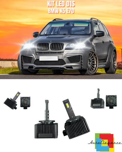 ⭐LAMPADE ANABBAGLIANTI D1S KIT LED 6000K ADATTO PER BMW X5 E70⭐