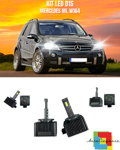 ⭐LAMPADE ANABBAGLIANTI D1S KIT LED 6000K ADATTO PER MERCEDES ML W164⭐