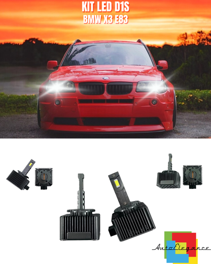 ⭐LAMPADE ANABBAGLIANTI D1S KIT LED 6000K ADATTO PER BMW X3 E83⭐