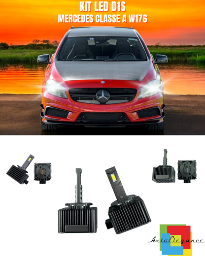 ⭐LAMPADE ANABBAGLIANTI D1S KIT LED 6000K ADATTO PER MERCEDES CLASSE A W176⭐