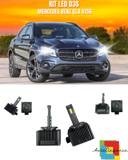 ⭐LAMPADE ANABBAGLIANTI D3S KIT LED 6000K ADATTO PER MERCEDES BENZ GLA X156⭐