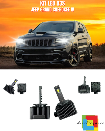 ⭐LAMPADE ANABBAGLIANTI D3S KIT LED 6000K ADATTO PER JEEP GRAND CHEROKEE IV⭐