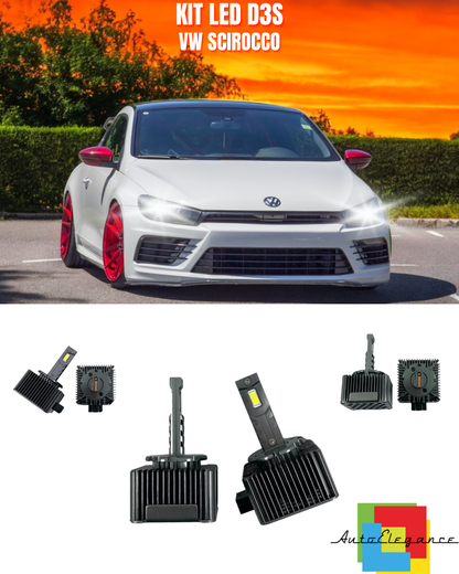⭐LAMPADE ANABBAGLIANTI D3S KIT LED 6000K ADATTO PER VW SCIROCCO⭐