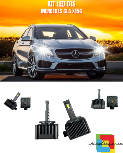 ⭐LAMPADE ANABBAGLIANTI D1S KIT LED 6000K ADATTO PER MERCEDES GLA X156⭐