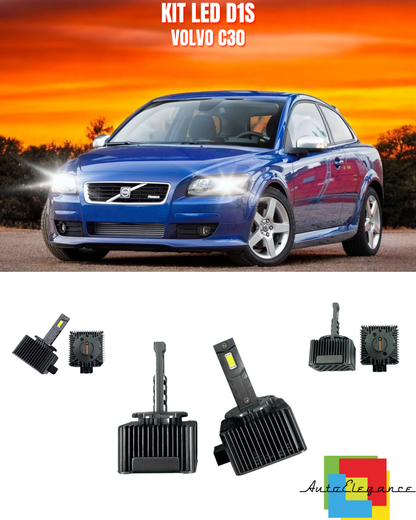 ⭐LAMPADE ANABBAGLIANTI D1S KIT LED 6000K ADATTO PER VOLVO C30⭐
