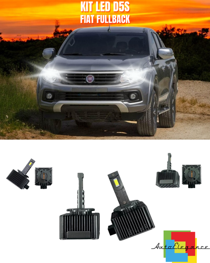 ⭐LAMPADE ANABBAGLIANTI D5S KIT LED 6000K ADATTO PER FIAT FULLBACK⭐