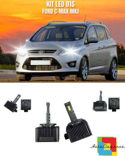 ⭐LAMPADE ANABBAGLIANTI D1S KIT LED 6000K ADATTO PER FORD C-MAX MK1⭐