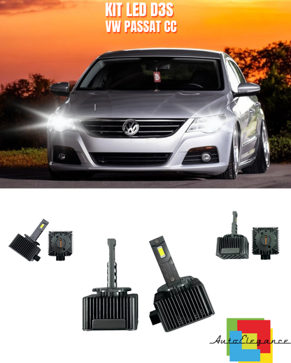 ⭐LAMPADE ANABBAGLIANTI D3S KIT LED 6000K ADATTO PER VW PASSAT CC⭐