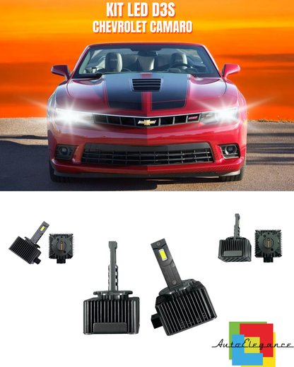 ⭐LAMPADE ANABBAGLIANTI D3S KIT LED 6000K ADATTO PER CHEVROLET CAMARO⭐