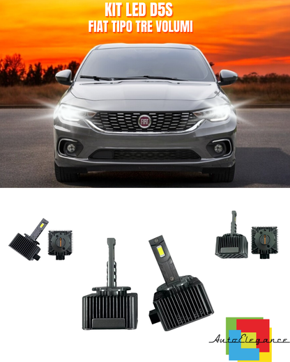 ⭐LAMPADE ANABBAGLIANTI D5S KIT LED 6000K ADATTO PER FIAT TIPO TRE VOLUMI⭐