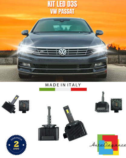⭐LAMPADE ANABBAGLIANTI D3S KIT LED 6000K ADATTO PER VW PASSAT⭐