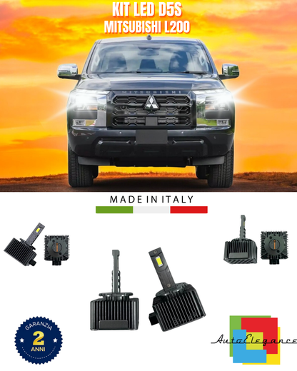 ⭐LAMPADE ANABBAGLIANTI D5S KIT LED 6000K ADATTO PER MITSUBISHI L200⭐