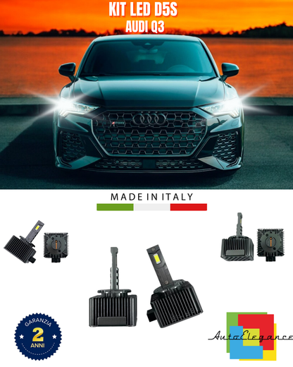 ⭐LAMPADE ANABBAGLIANTI D5S KIT LED 6000K ADATTO PER AUDI Q3⭐