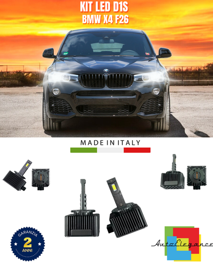 ⭐LAMPADE ANABBAGLIANTI D1S KIT LED 6000K ADATTO PER BMW X4 F26⭐