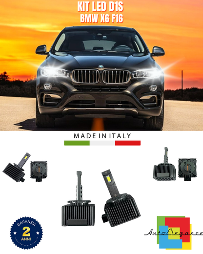 ⭐LAMPADE ANABBAGLIANTI D1S KIT LED 6000K ADATTO PER BMW X6 F16⭐