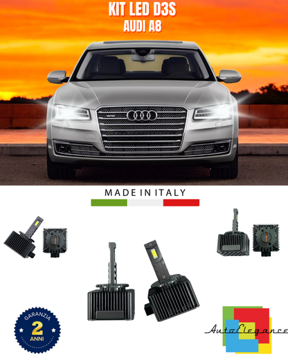 ⭐LAMPADE ANABBAGLIANTI D3S KIT LED 6000K ADATTO PER AUDI A8⭐