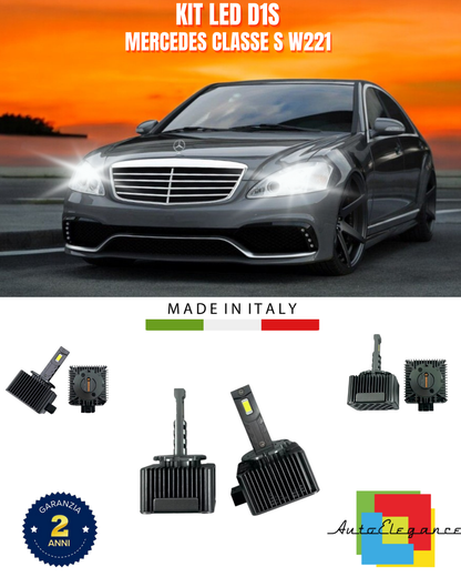 ⭐LAMPADE ANABBAGLIANTI D1S KIT LED 6000K ADATTO PER MERCEDES CLASSE S W221⭐