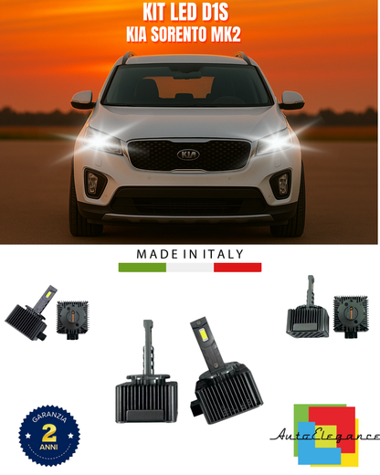 ⭐LAMPADE ANABBAGLIANTI D1S KIT LED 6000K ADATTO PER KIA SORENTO MK2⭐