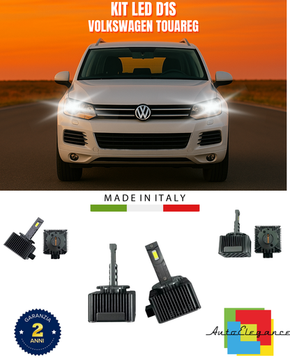 ⭐LAMPADE ANABBAGLIANTI D1S KIT LED 6000K ADATTO PER VOLKSWAGEN TOUAREG⭐