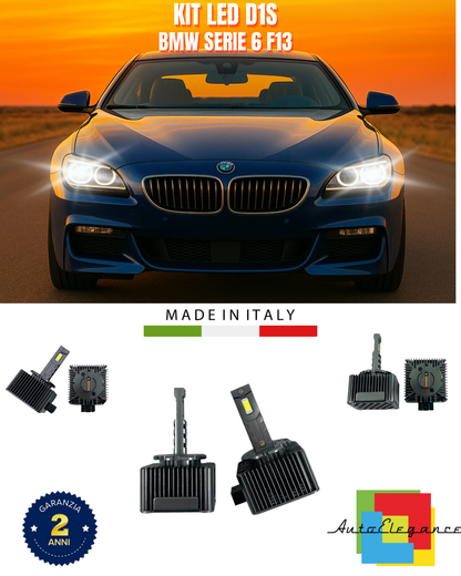 ⭐LAMPADE ANABBAGLIANTI D1S KIT LED 6000K ADATTO PER BMW SERIE 6 F13⭐