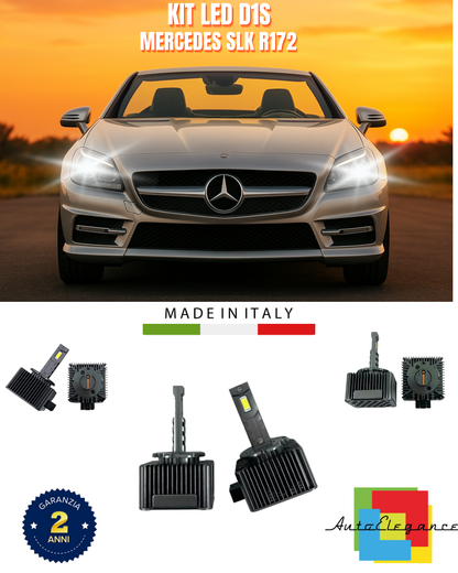 ⭐LAMPADE ANABBAGLIANTI D1S KIT LED 6000K ADATTO PER MERCEDES SLK R172⭐