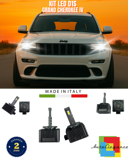 ⭐LAMPADE ANABBAGLIANTI D1S KIT LED 6000K ADATTO PER GRAND CHEROKEE IV⭐