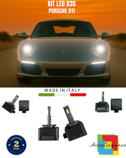 ⭐LAMPADE ANABBAGLIANTI D3S KIT LED 6000K ADATTO PER PORSCHE 911⭐