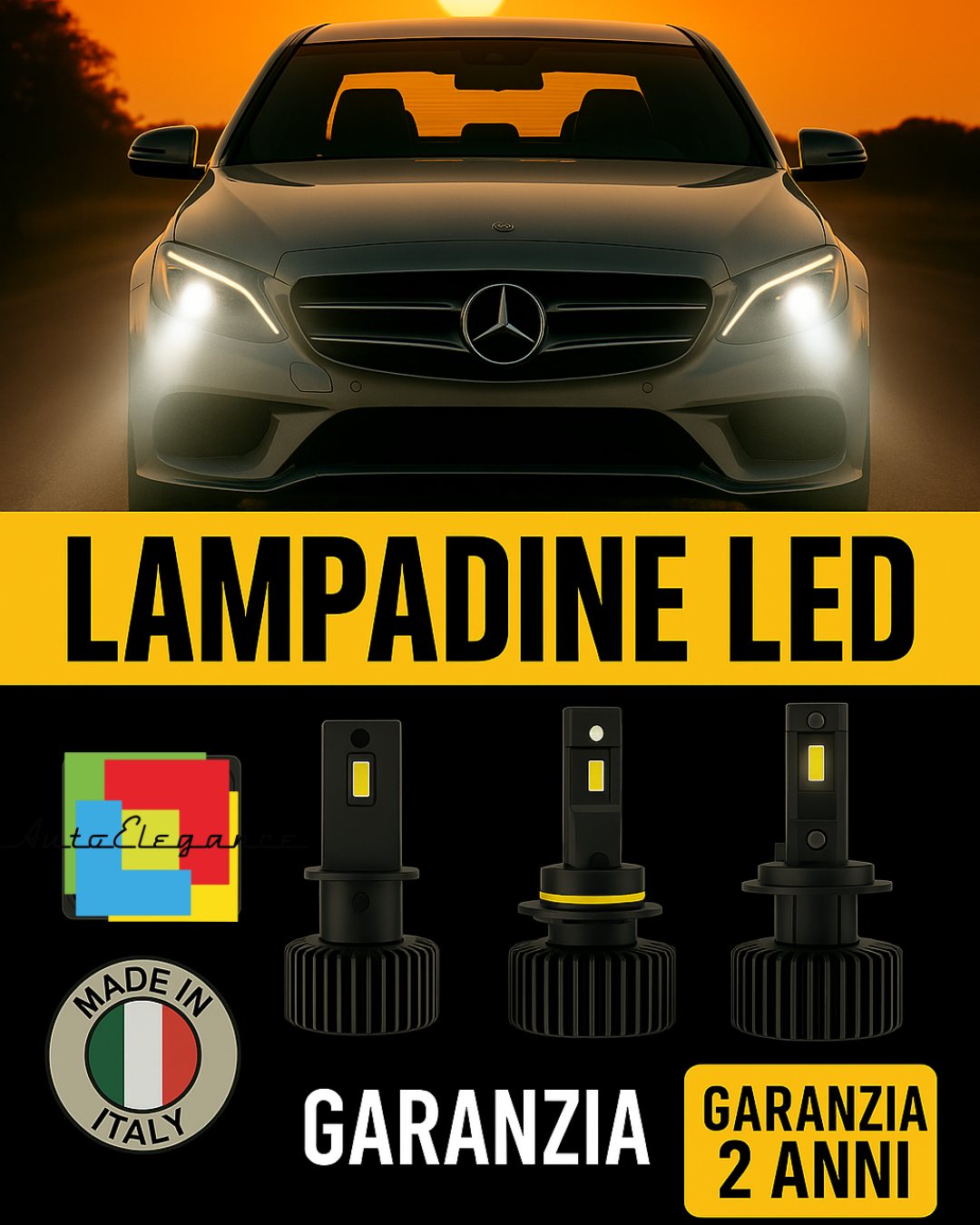 ⭐LAMPADE ANABBAGLIANTI D1S KIT LED 6000K ADATTO PER MERCEDES CLASSE E W212⭐