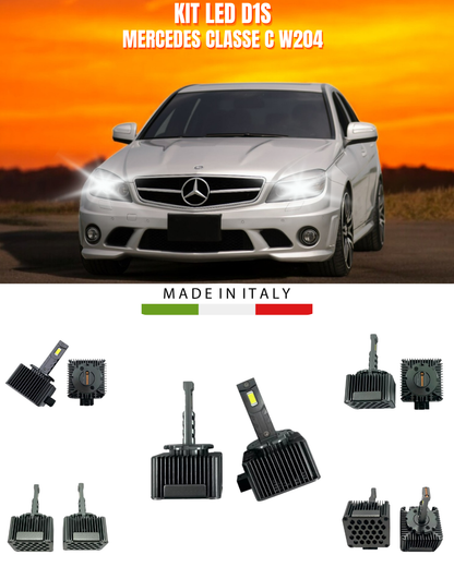 ⭐LAMPADE ANABBAGLIANTI D1S KIT LED 6000K ADATTO PER MERCEDES CLASSE C W204⭐