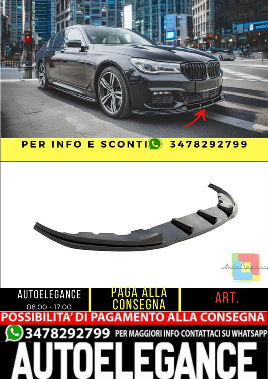 ✨Front Splitter V2 Gloss Black ABS Fit For BMW 7-Pack M G11-✨