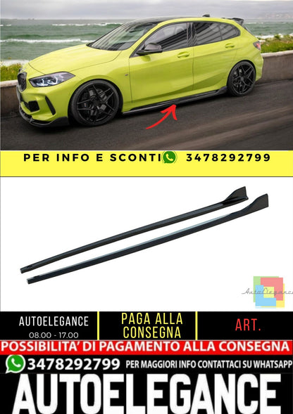 ✨MINIGONNE LATERALI Design V5 ADATTO per BMW Serie 1 M-Sport/M135i F40 ABS 19-✨