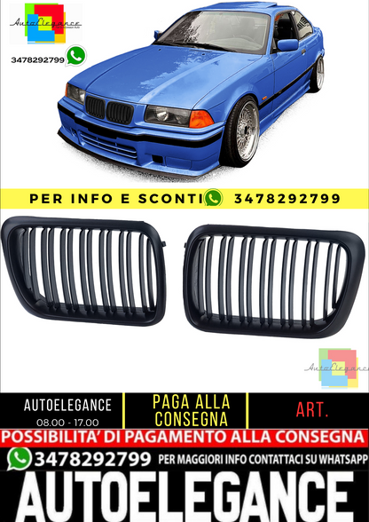 🔥Griglia Sport Double Bar Performance per BMW Serie 3 E36 Facelift 96-99🔥