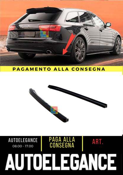 😎Splitter Laterali Posteriori V.2 Adatto Per Audi A6 Avant C7😎